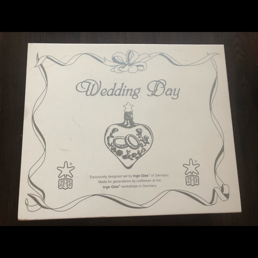 Wedding Day Inge Glas of Germany Ornaments